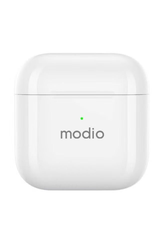 موديو سماعات أذن ME4 الأصلية اللاسلكية الحقيقية (TWS) بتقنية البلوتوث مع علبة شحن - سماعة أذن داخلية بصوت عالي الدقة، وأدوات تحكم باللمس، وعزل للضوضاء، وميكروفون مدمج، وبلوتوث 5.3 - تصميم خفيف الوزن وصغير الحجم متوافق مع نظامي Android وiOS للموسيقى والمكالمات والمزيد - Image 3