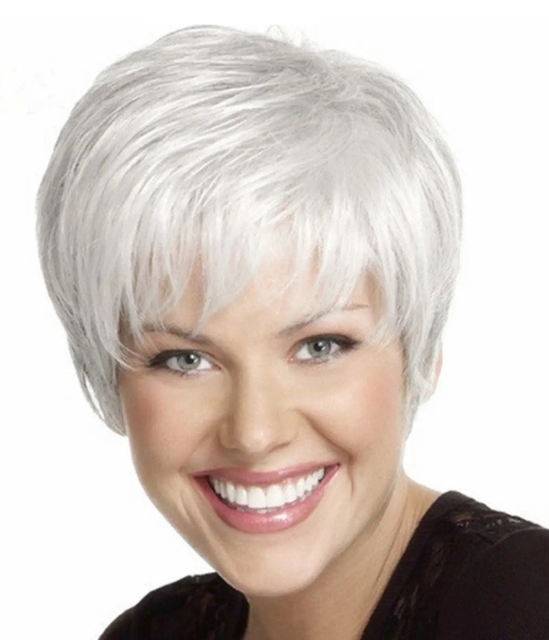 European and American fashion ladies short hair European and American wig headgear Yiwu manufacturers wig fluffy highlights gradient female wigs(-8) - Image 2