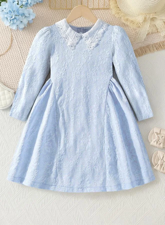 Take Two Textured Lace Detail Long Sleeve Dresses