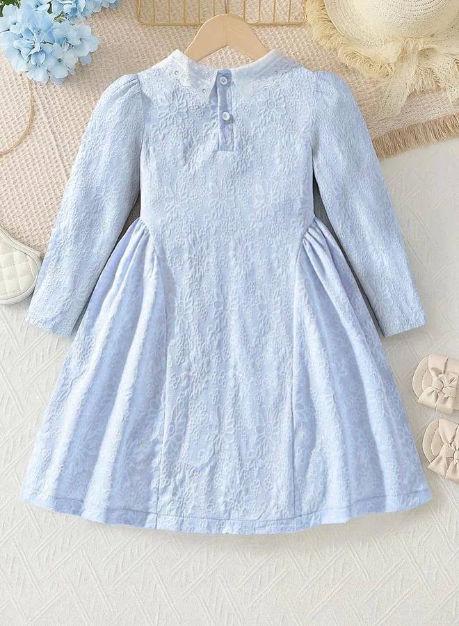 Take Two Textured Lace Detail Long Sleeve Dresses