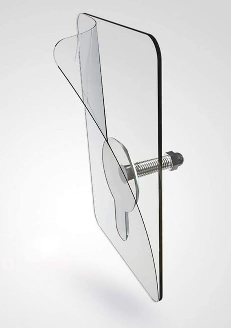 Adhesive Wall Screw Hooks (Pack of 10) PVC, Transparent/No Drill Waterproof Hook - Image 5