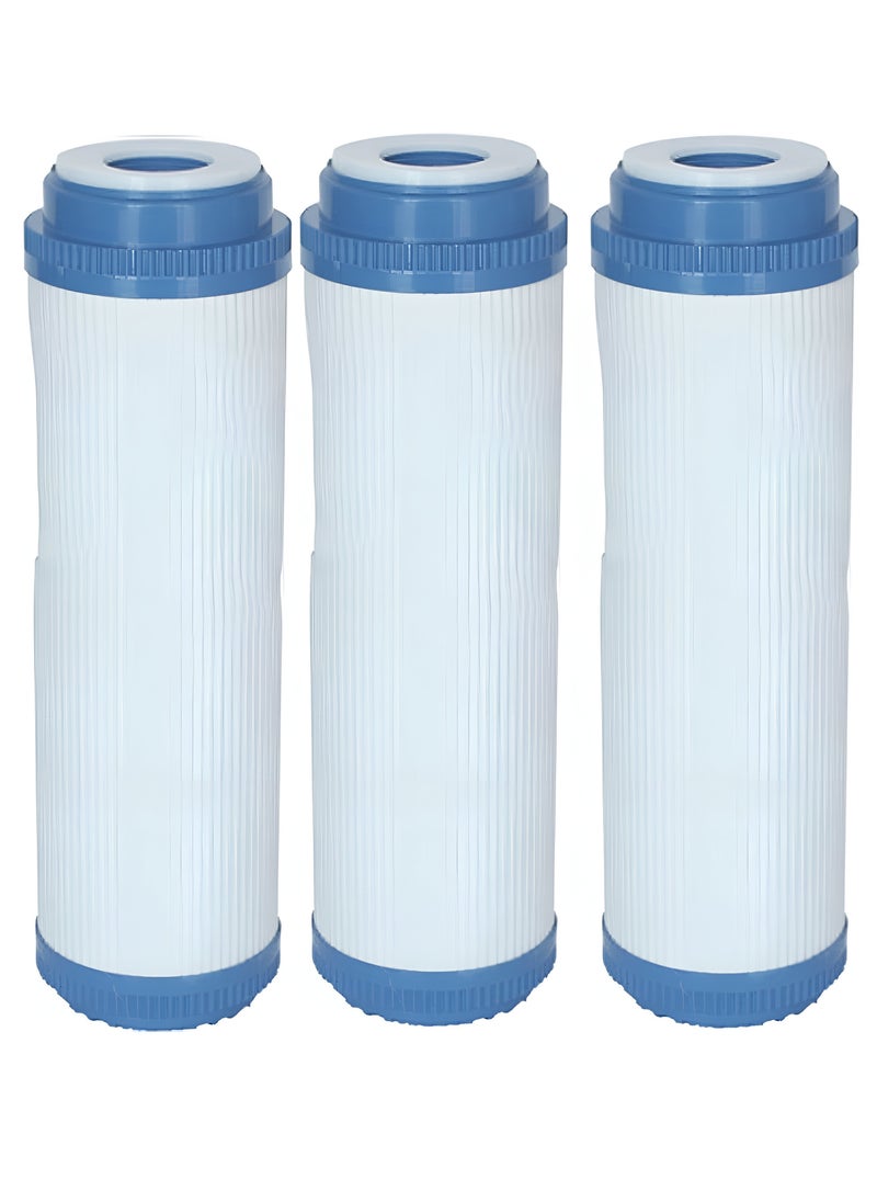 3 pack of 10 Inch Carbon GAC Block Replacement Filter Cartridge for RO Water Filtration System