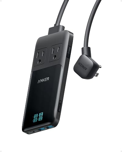 Anker Prime 6-in-1 USB C Charging Station, 140W Compact Power Strip for Work and Travel, 5 ft Detachable Extension Cord with 6 Ports, for iPhone 15/15 Plus/15 Pro/15 Pro Max(Non-Battery, Non-Wireless) - Image 1