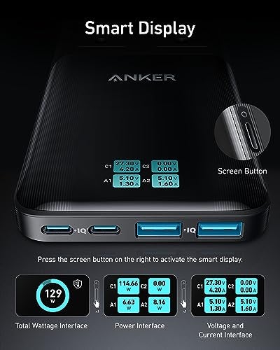 Anker Prime 6-in-1 USB C Charging Station, 140W Compact Power Strip for Work and Travel, 5 ft Detachable Extension Cord with 6 Ports, for iPhone 15/15 Plus/15 Pro/15 Pro Max(Non-Battery, Non-Wireless) - Image 5