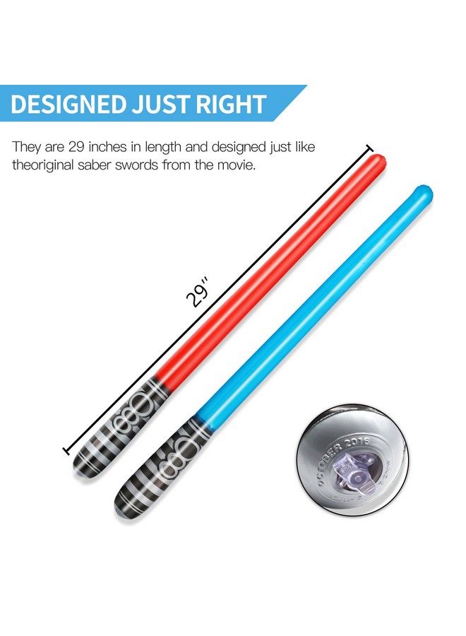 Novelty Place Inflatable Light Saber Sword Toys Set For Kids Party Favors 30 Inches (Pack Of 8) - Image 4