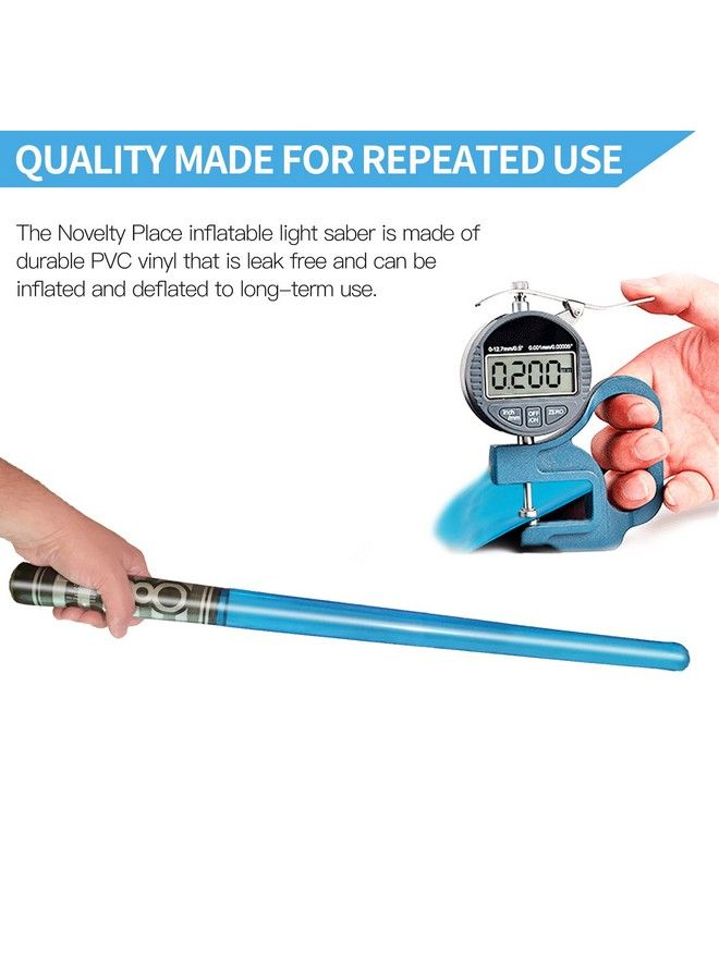 Novelty Place Inflatable Light Saber Sword Toys Set For Kids Party Favors 30 Inches (Pack Of 8) - Image 3
