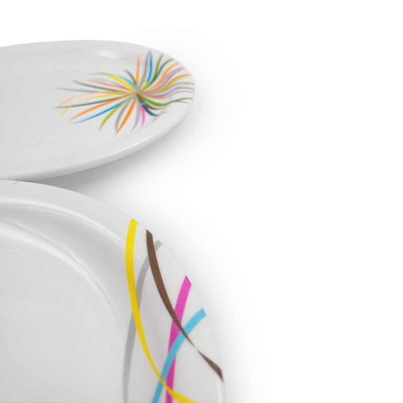Superware | Pure Melamine | Small Plate Set - Celebration 7.5” (6 nos.) | Stain Free, Glazed Finish - Image 4
