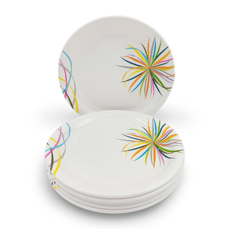 Superware | Pure Melamine | Small Plate Set - Celebration 7.5” (6 nos.) | Stain Free, Glazed Finish - Image 1