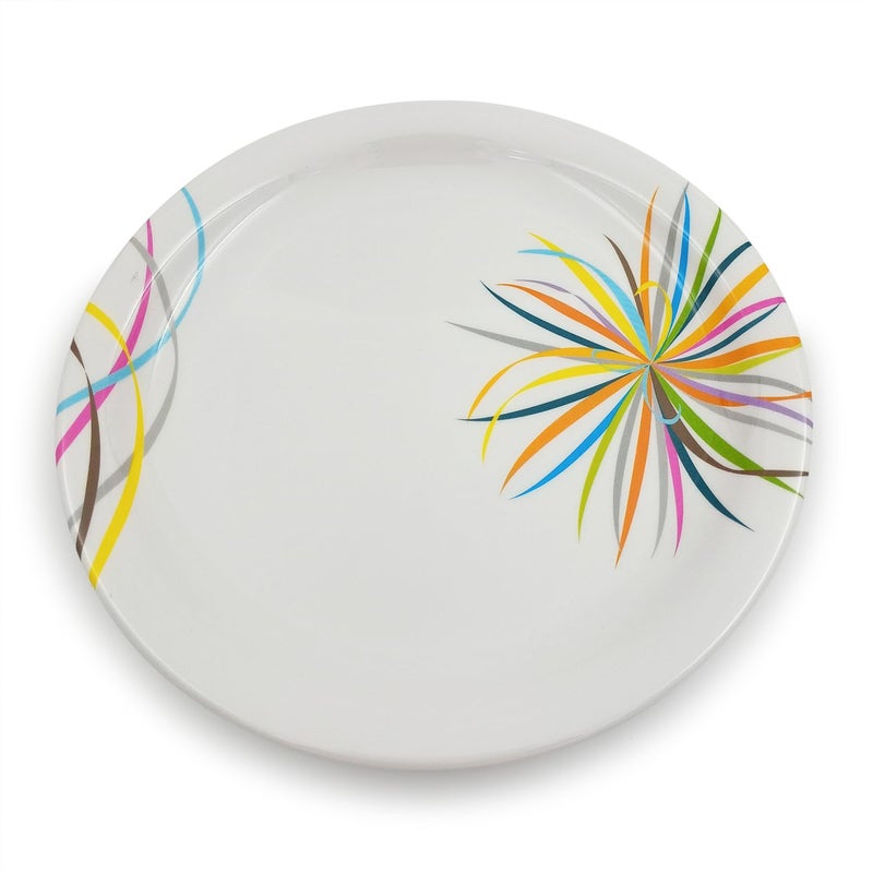 Superware | Pure Melamine | Small Plate Set - Celebration 7.5” (6 nos.) | Stain Free, Glazed Finish - Image 3