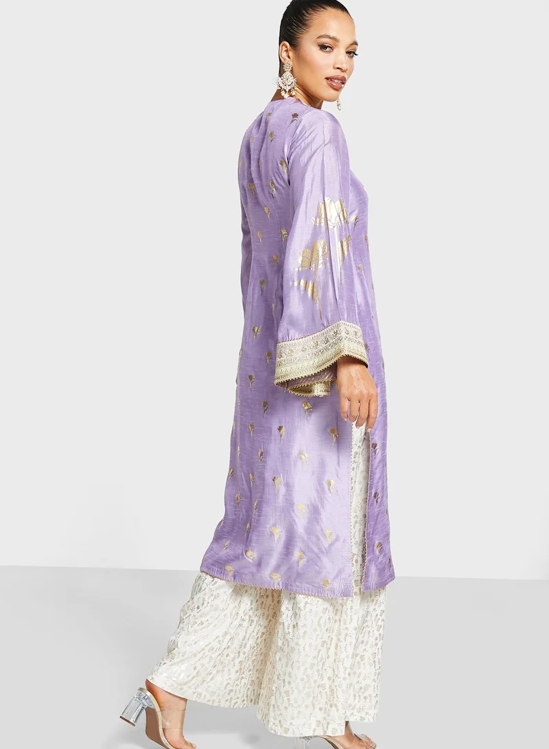 masaba V-Neck Side Slit Kurti