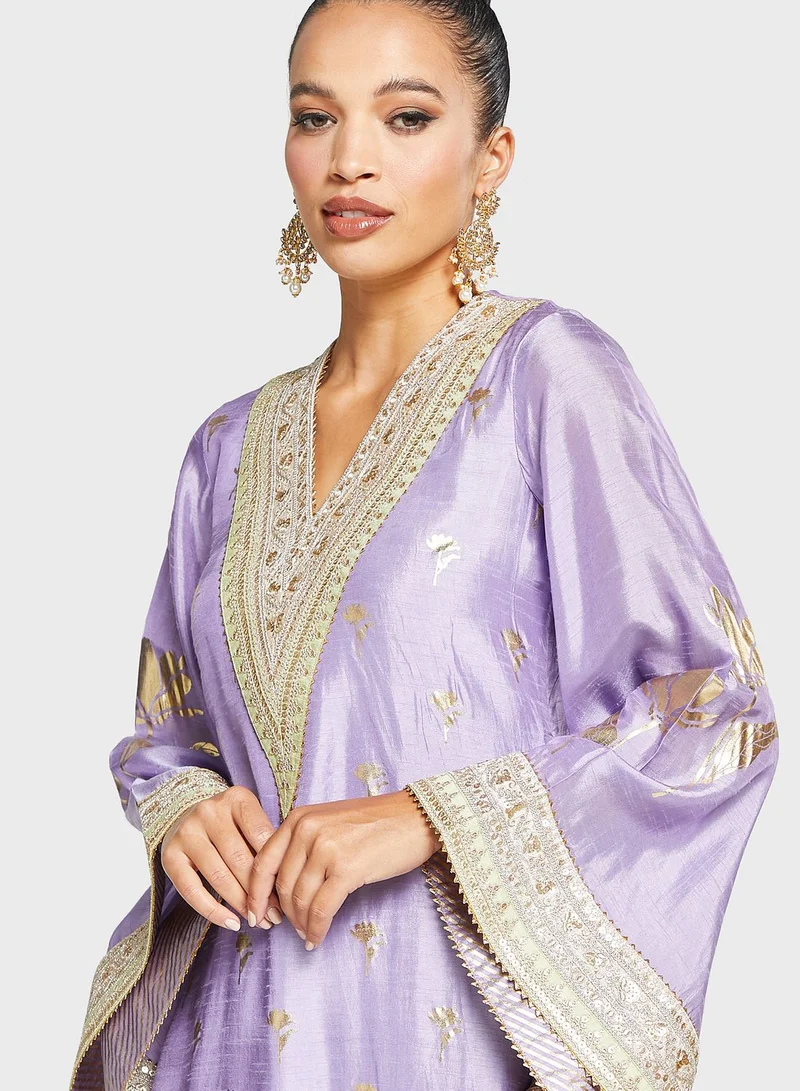 masaba V-Neck Side Slit Kurti