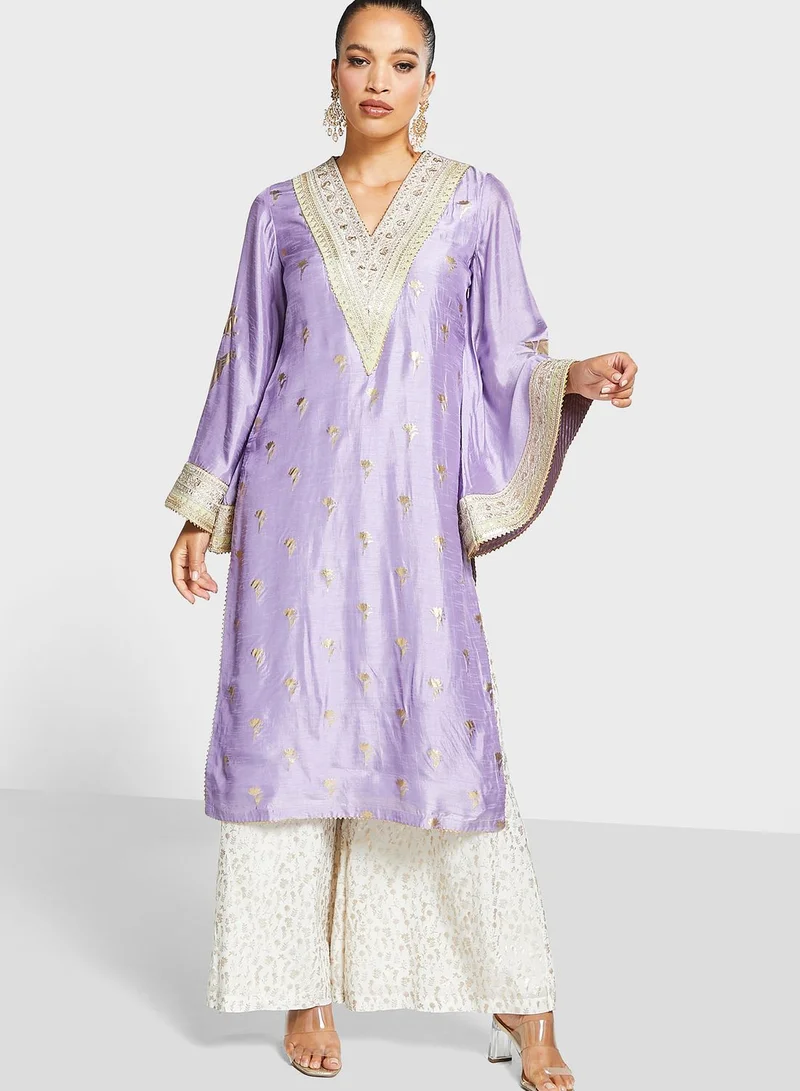 masaba V-Neck Side Slit Kurti