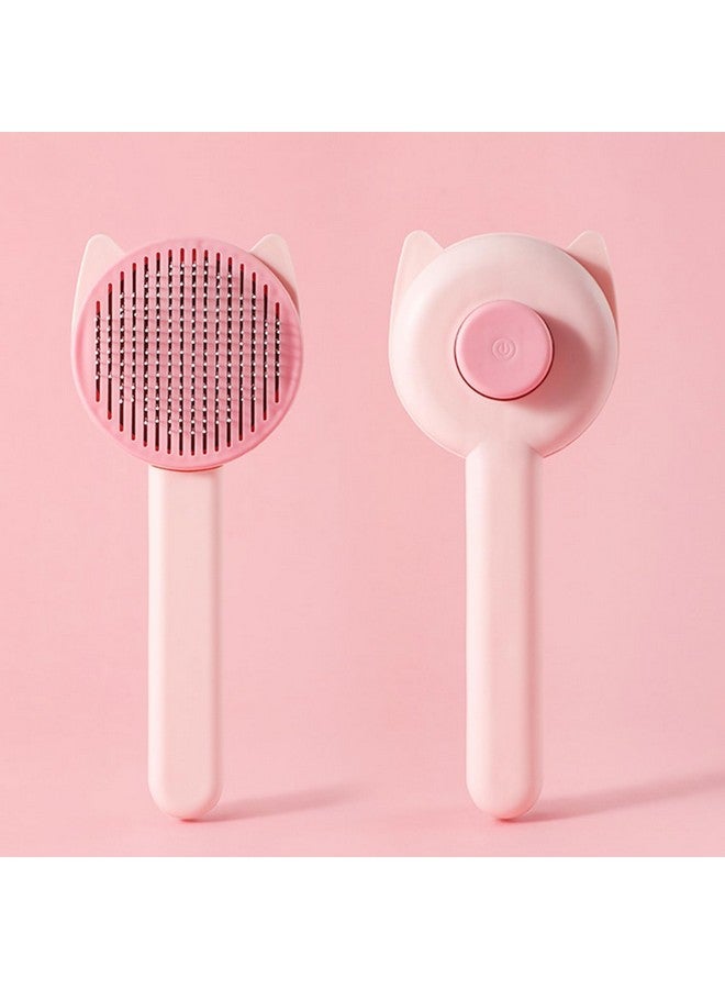 PET 3Pcs Pet Grooming Set Self Cleaning Slicker Brush Pets Long Short Hair Brushes Removes Massage Rubber Bath Shampoo Washing Brush Hand Comb Daily Use Easy To Remove Hair For Dog & Cat - Image 1