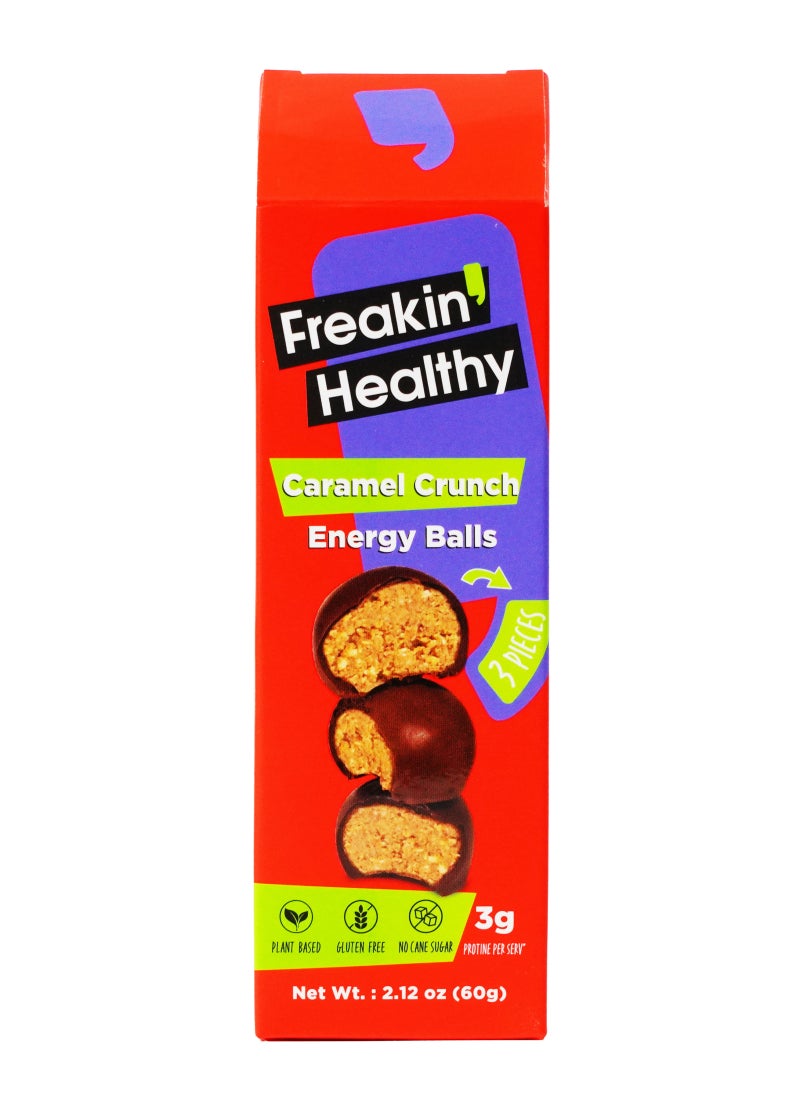 Freakin Healthy Caramel Crunch Protein Balls 60g (3g Protein) - Image 1