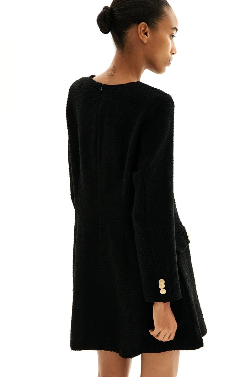 H&M Bouclé-Weave Dress