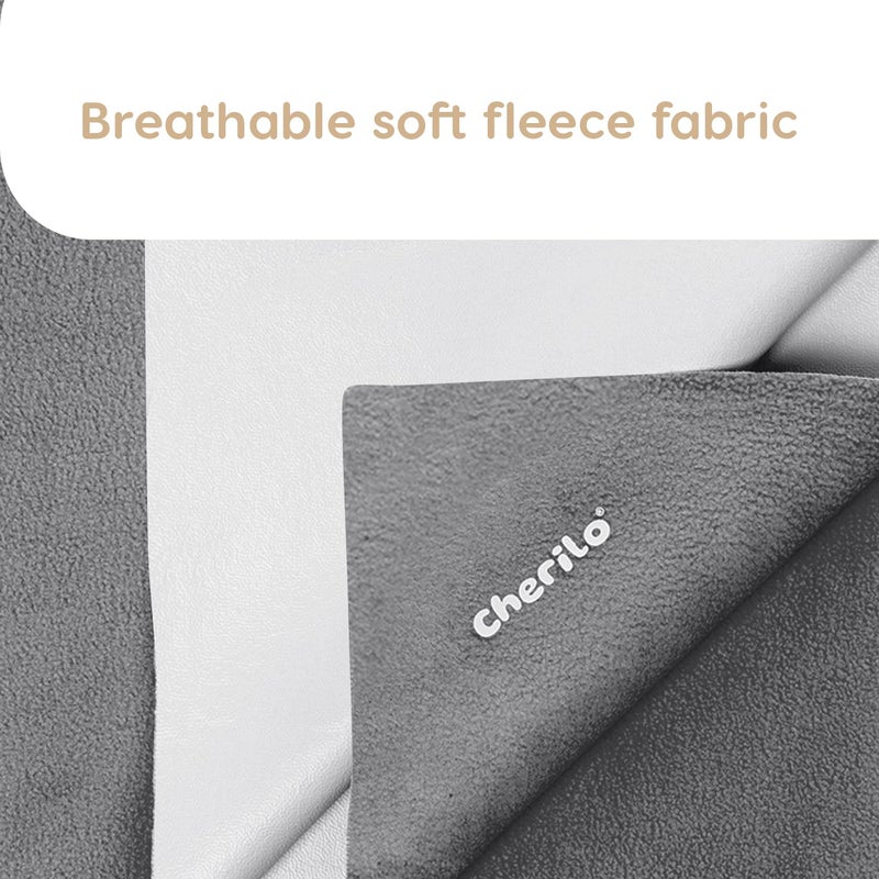Cherilo Quick Dry Waterproof Protector Baby Dry Sheets, Small (50cm X 70cm)| Grey, Pack of 1 - Image 2