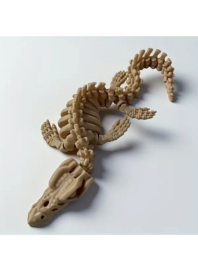 11.02 Inch Plesiosaurus Skeleton Replica Large Dinosaur Bone Model Aquarium Decor - Image 4