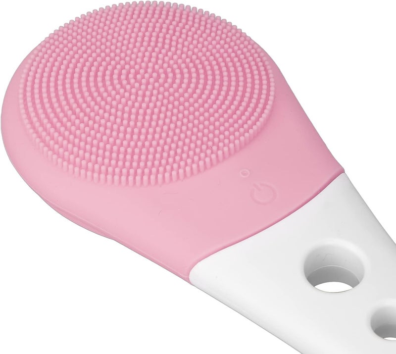 klarako Electric Body Wash Brush,Bath Brush Multifunctional Waterproof Shower Brush with Long Handle for Body Cleansing Exfoliation,Body Scrubber Shower Back Brush Back Cleaning Scrubber(pink) - Image 4