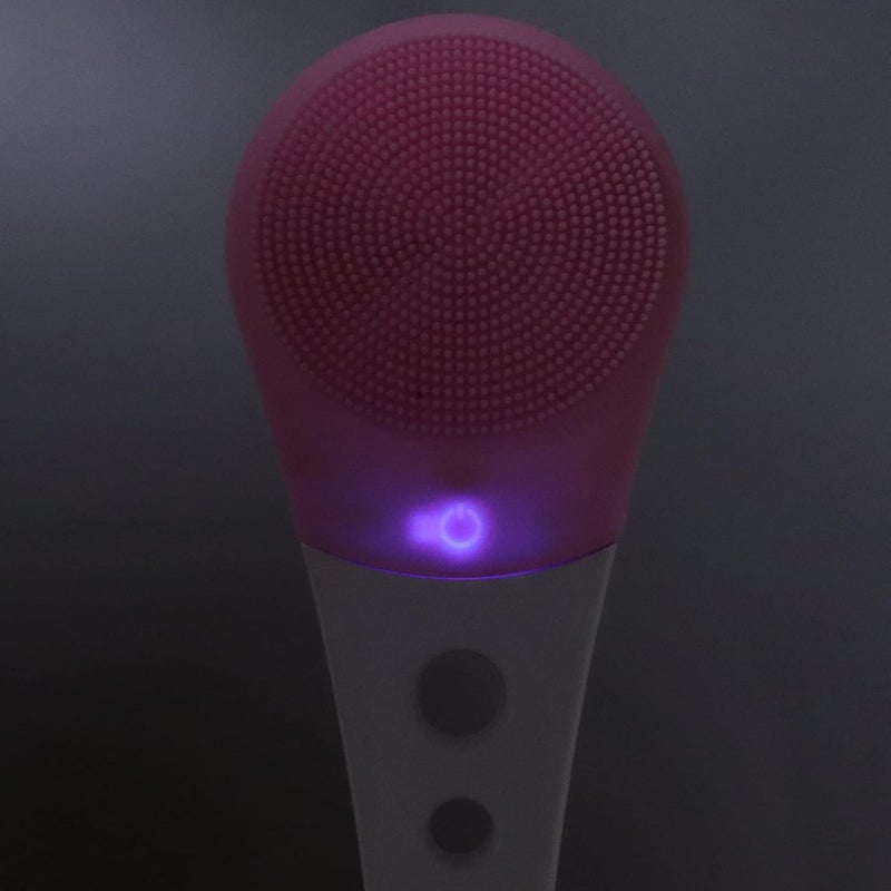 klarako Electric Body Wash Brush,Bath Brush Multifunctional Waterproof Shower Brush with Long Handle for Body Cleansing Exfoliation,Body Scrubber Shower Back Brush Back Cleaning Scrubber(pink) - Image 2