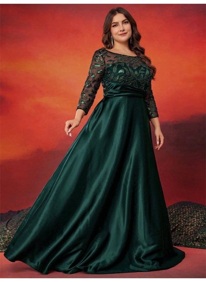 Madam Uniq Sequin Bodice Gown Dress  - Image 3
