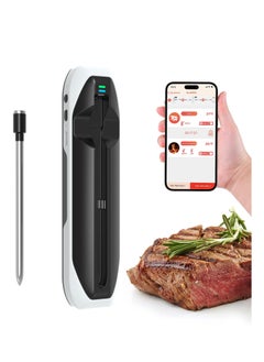 Wireless Meat Thermometer,500Ft Smart Meat Thermometer with Probes,Food Thermometer Grill Thermometer with 2 in 1 Probe,Digital Cooking Meat Thermometer Booster for Rotisserie BBQ Grill Oven Smoker