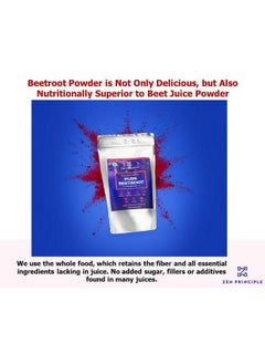 Zen Principle 1 Lb. Premium Organic Beetroot Powder. 100% Usda Certified. More Fiber And Less Sugar Than Beet Juice. All Natural Energy Boost Supports Healthy Liver And Heart. Made In Usa.  - Image 5