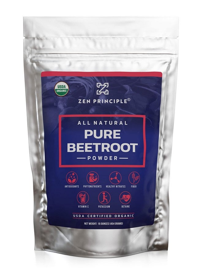 Zen Principle 1 Lb. Premium Organic Beetroot Powder. 100% Usda Certified. More Fiber And Less Sugar Than Beet Juice. All Natural Energy Boost Supports Healthy Liver And Heart. Made In Usa. - Image 2