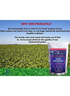 Zen Principle 1 Lb. Premium Organic Beetroot Powder. 100% Usda Certified. More Fiber And Less Sugar Than Beet Juice. All Natural Energy Boost Supports Healthy Liver And Heart. Made In Usa.  - Image 4