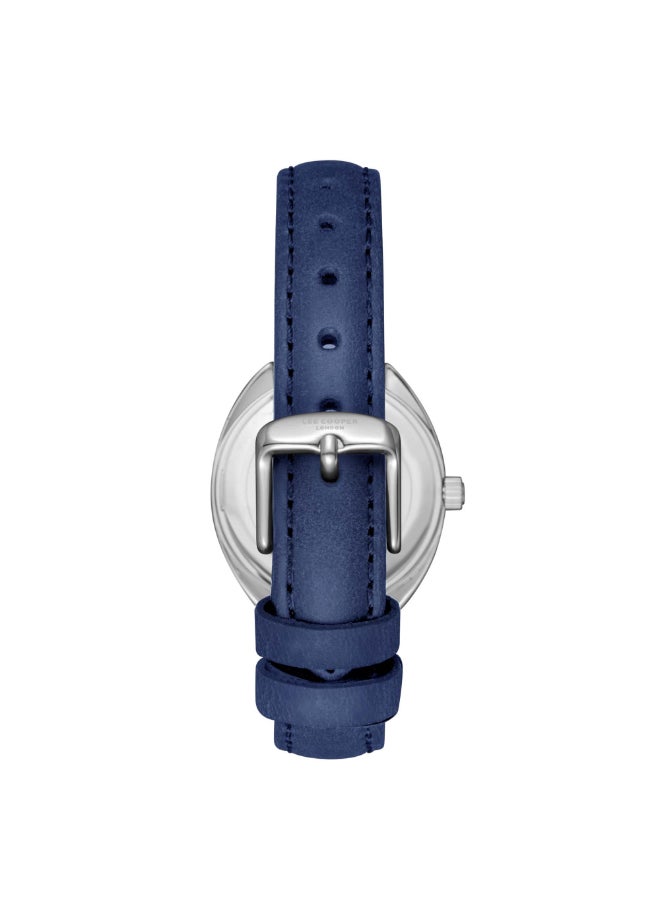 Lee Cooper Lee Cooper Women's Watch, Analog Display and Leather Strap - LC07988.399, Blue  - Image 4