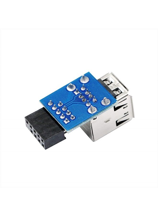 SinLoon 9pin USB 2.0 Female Pin Dual 2 Port USB Motherboard Header Adapter-Dual Layer Type for PC (Dual) - Image 2