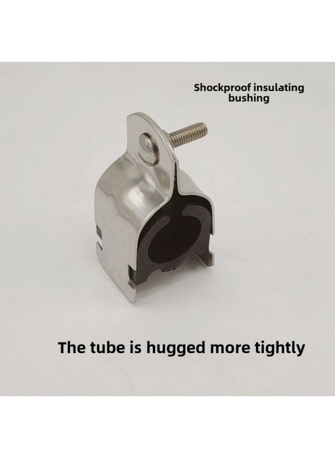 Generic Stainless Steel P-type Pipe Clamp Stainless Steel 304P-type Card Stainless Steel P-type Hoop Tube Bundle Stainless Steel C- Type Steel Pipe Clamp-Specification Model:Lined Dn100 (108-114.3) Mm  - Image 1