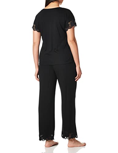 Natori Women's Zen Floral Pajama, Black, Medium - Image 2