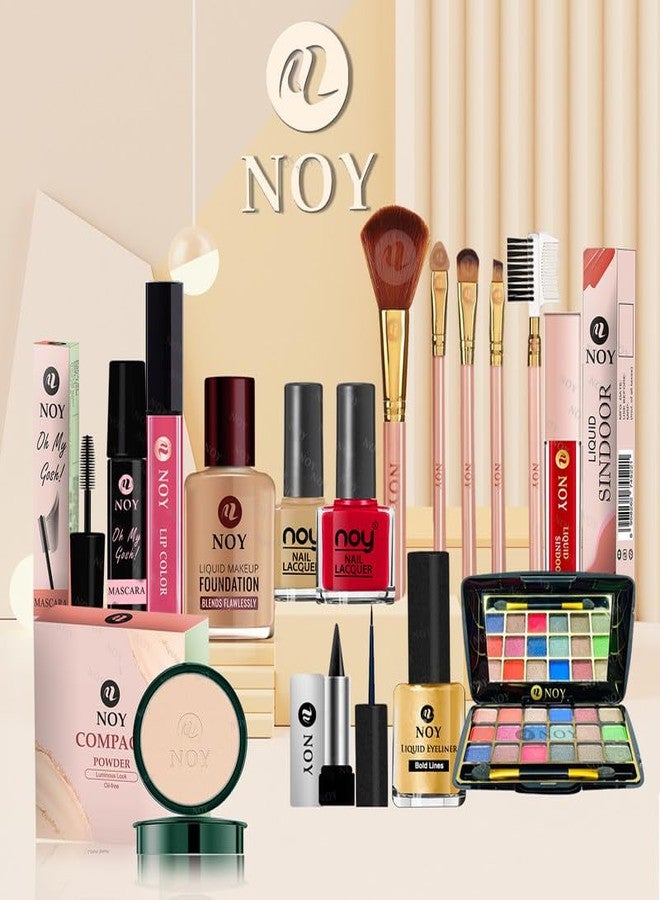 نوي مجموعة مكياج نوي الكلاسيكية الخالدة، تحتضن الأناقة، تدوم طويلاً طوال اليوم وخفيفة الوزن، رقم NY#338 (عبوة من 15 قطعة) - Image 1