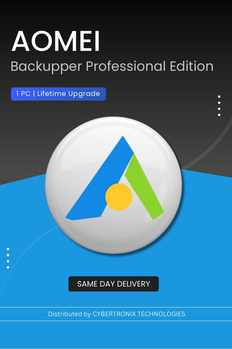 AOMEI AOMEI Backupper Professional Edition 1PC | Lifetime Upgrade | Digital License | SAME DAY DELIVERY