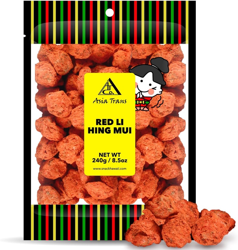 Asia Trans & Co. Red Li Hing Mui (Plum) 10 Oz Bag by Asia Trans & Co. - Image 1