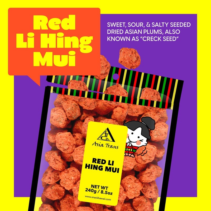 Asia Trans & Co. Red Li Hing Mui (Plum) 10 Oz Bag by Asia Trans & Co. - Image 5