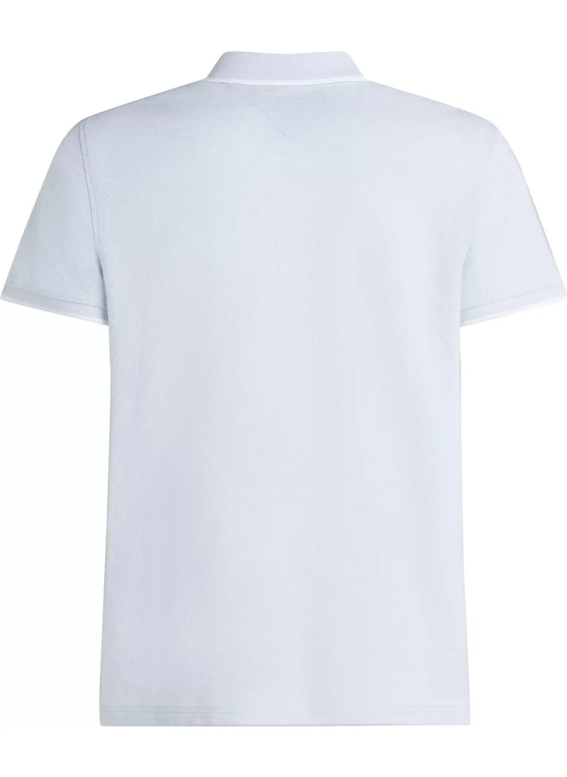 TOMMY HILFIGER Regular Fit Linen Short Sleeve Polo
