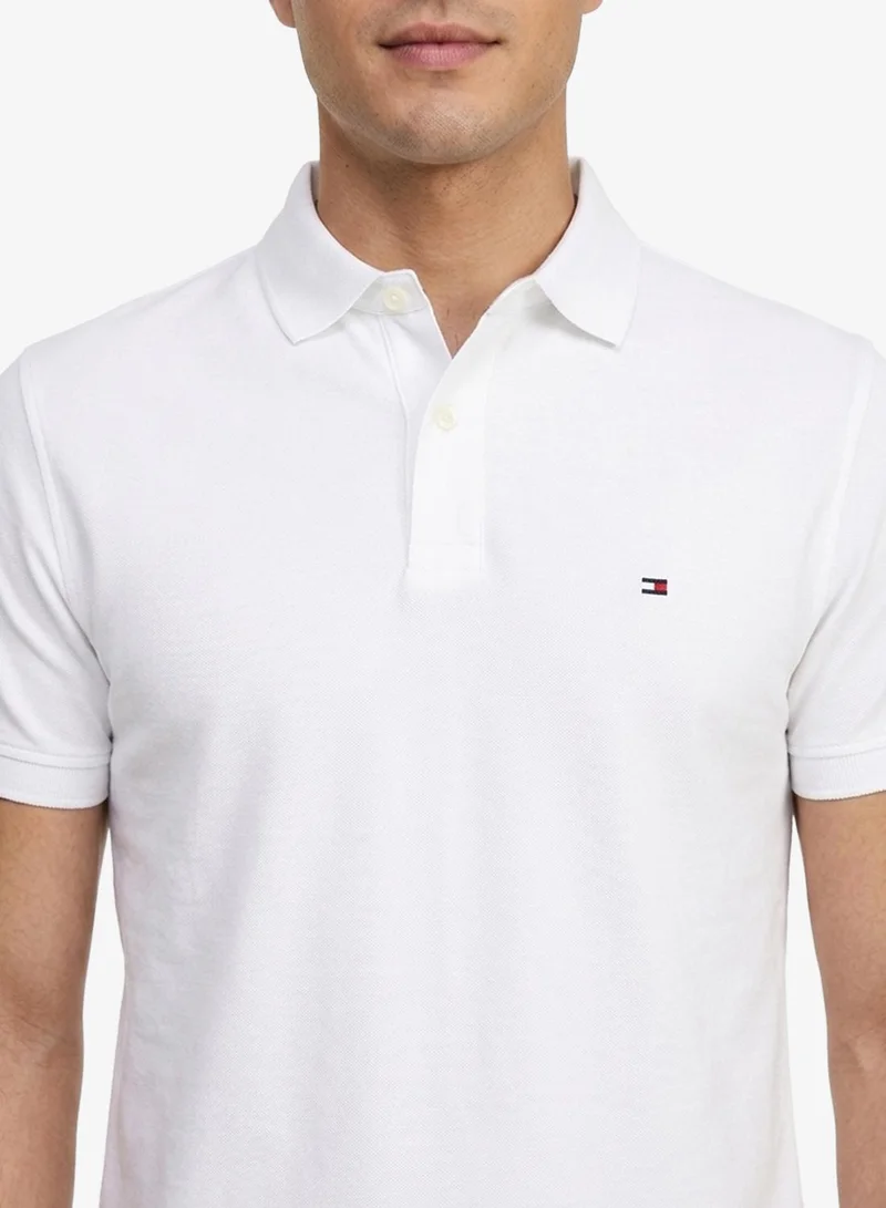 TOMMY HILFIGER  Regular Fit Pique Polo Shirt With Linen for Men | Best Price UAE