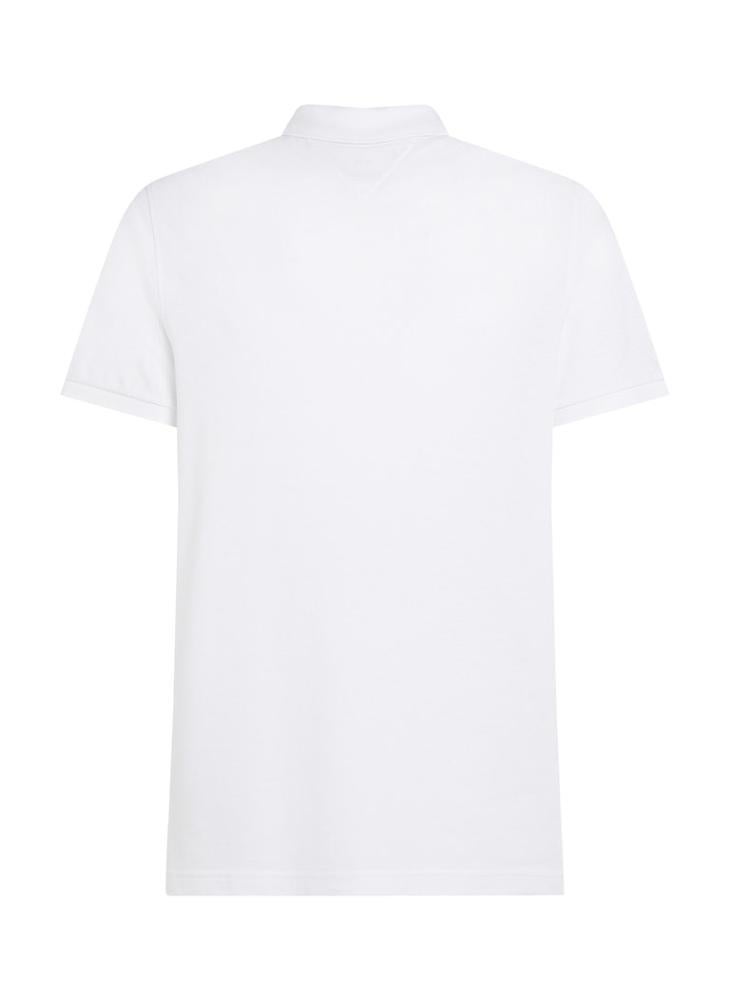 TOMMY HILFIGER Regular Fit Linen Blend Pique Polo Shirt - Image 5