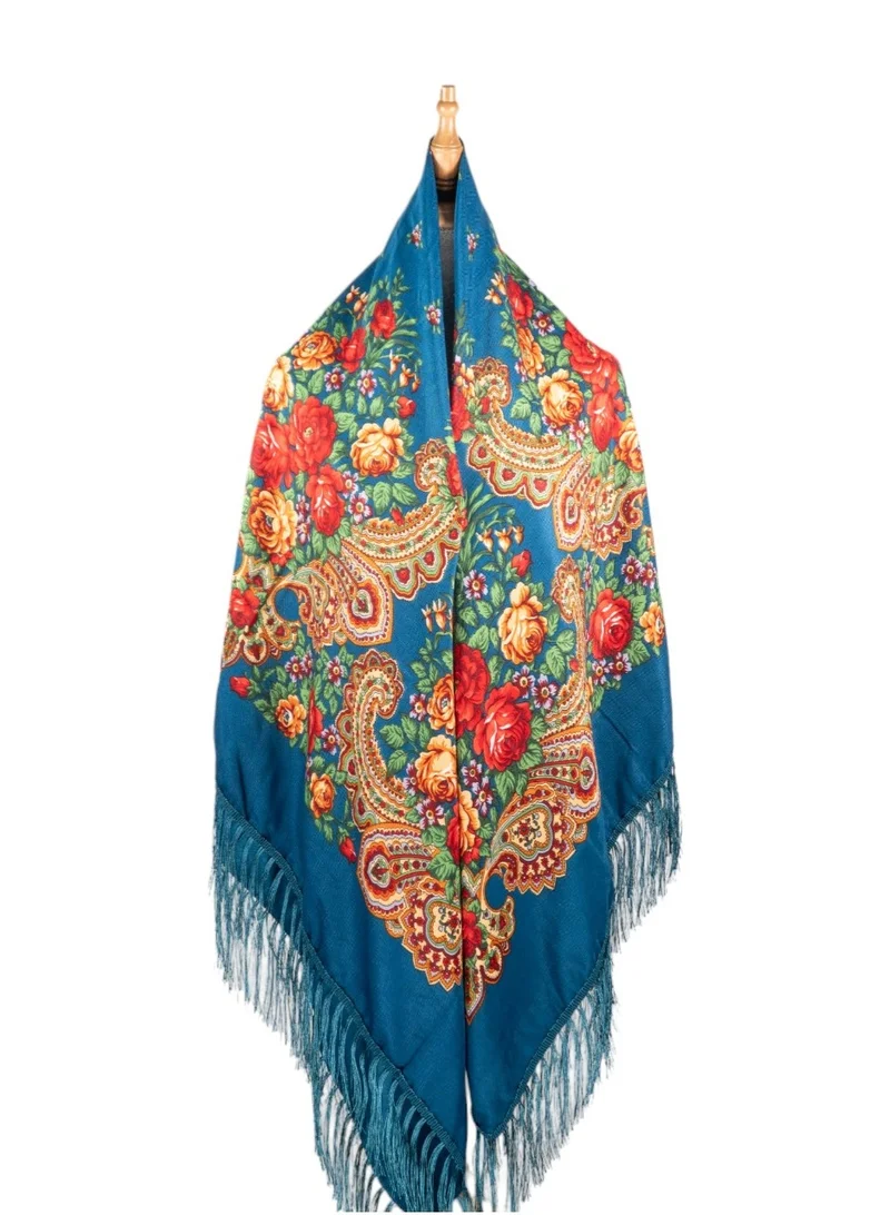 D'daniela  Ira Women's Eastern European Cotton Tassel Shawl for Women | Best Price UAE