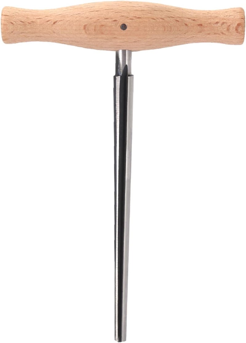 Violin Peg Hole Reamer 1:30 Taper, High Speed Steel Violin Reamer with Ergonomic Wood Handle, Precision Tool for 3/4 and 4/4 Violin Pegbox Repair and Setup - Image 2