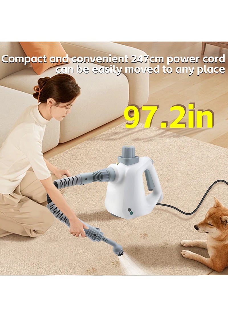Arabest Steam Cleaner Home Portable Handheld 1000 Watt Multifunctional High Temperature Pressurized Steam Cleaner with 9 Pieces Accessories for Kitchen Sofa Bathroom Car Window Uk Plu  - Image 4