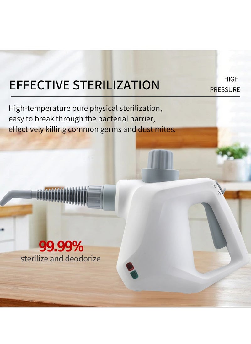 Arabest Steam Cleaner Home Portable Handheld 1000 Watt Multifunctional High Temperature Pressurized Steam Cleaner with 9 Pieces Accessories for Kitchen Sofa Bathroom Car Window Uk Plu  - Image 5