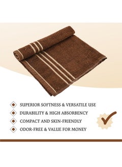 Kuber Industries Kuber Industries Pack of 4 Soft Cotton Face Towels For Men & Women/Ladies | Easily Washable | Pocket Towels & Workout Gym Napkins For Men - Dark Brown  - Image 4