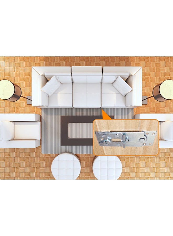GMORO 2 Pack Sofa Connector Sectional Couch Connector with Screws, Universal Sectional Clips Sofa Connection Bracket Hooks Buckle for Sliding Sofas - Image 5