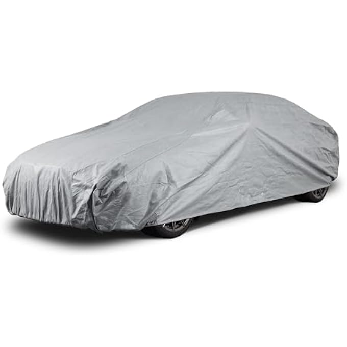 rayihni أغطية السيارات: غطاء سيارة مقاوم للعوامل الجوية للسيارات الكبيرة الحجم حجم CB08 مقاوم للماء، حماية في جميع الأحوال الجوية، غطاء خارجي مقاوم للخدوش، ملحقات سيارات لا بد منها - Image 1