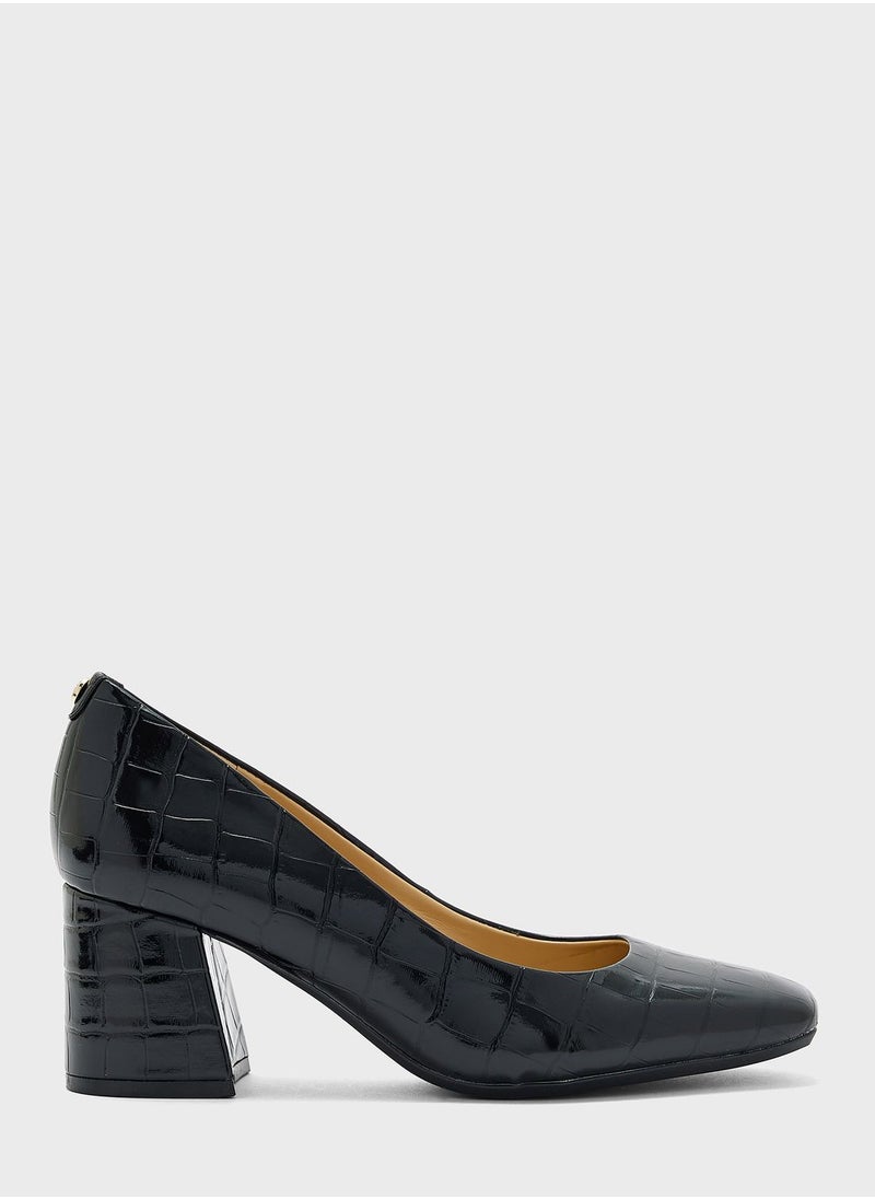 NINE WEST - Pointed Toe Low Heel Pumps - Image 1