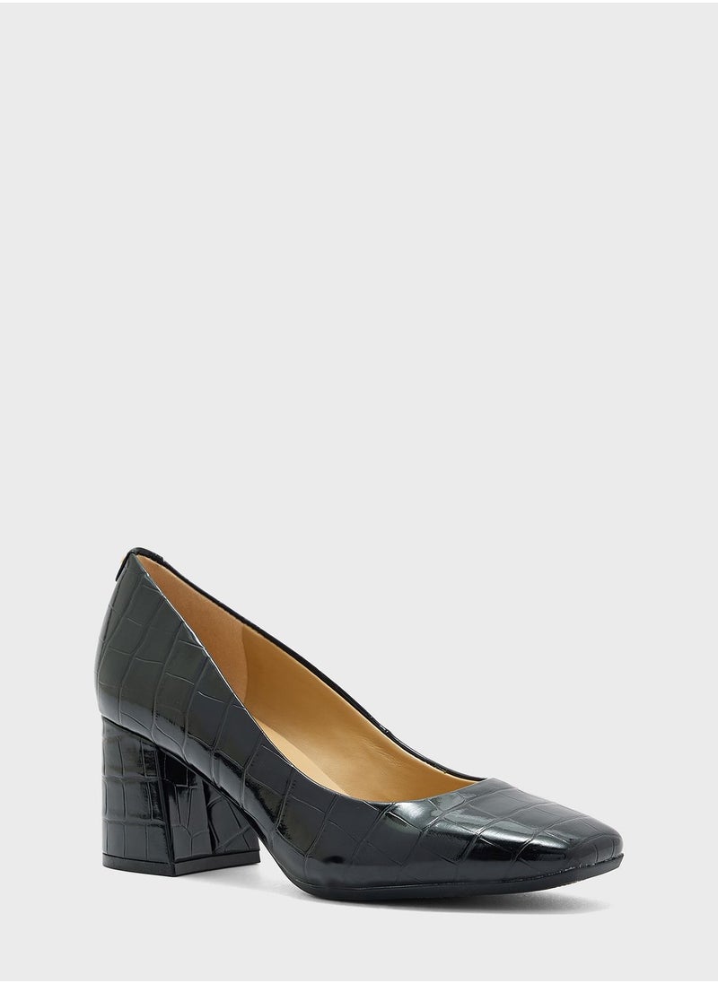 NINE WEST - Pointed Toe Low Heel Pumps - Image 1