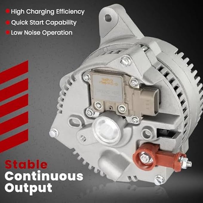 AOTPAT High Output Alternator for:-Ford F150 Expedition E150 E250 E350 Econoline E350 Super Duty, for:-Lincoln Navigator 5.4l v8, 12V 130Amp, Alternador Replace # F6PZ10346KARM 321-1772 2-07791 - Image 5