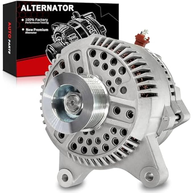 AOTPAT High Output Alternator for:-Ford F150 Expedition E150 E250 E350 Econoline E350 Super Duty, for:-Lincoln Navigator 5.4l v8, 12V 130Amp, Alternador Replace # F6PZ10346KARM 321-1772 2-07791 - Image 1